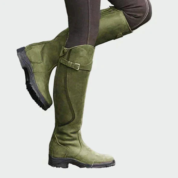 Maribela - Botas de equitación de cuero para mujeres