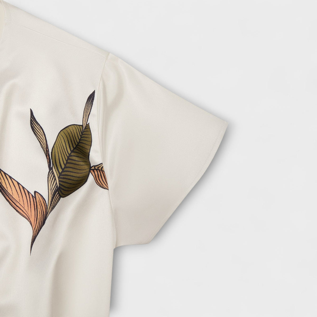 Vestido cruzado de satén
