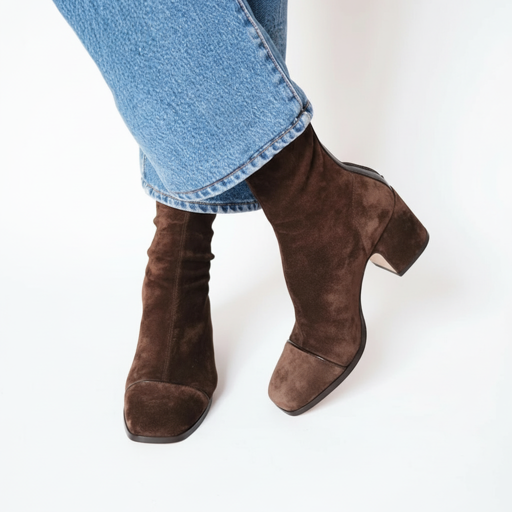 Ariadna™ | Botines Punta Cuadrada Chic