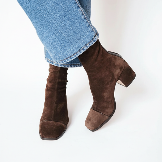 Ariadna™ | Botines Punta Cuadrada Chic