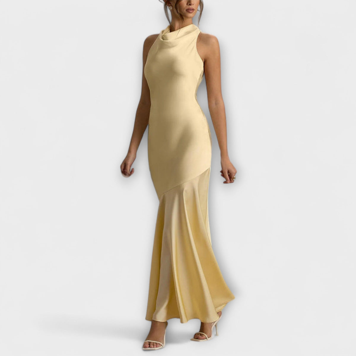 Lennon - Elegantes vestidos maxi de seda