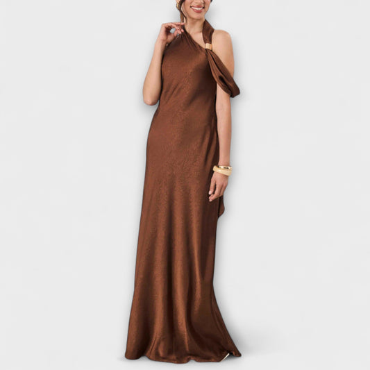 Azura - Vestido Maxi Chic en Satén