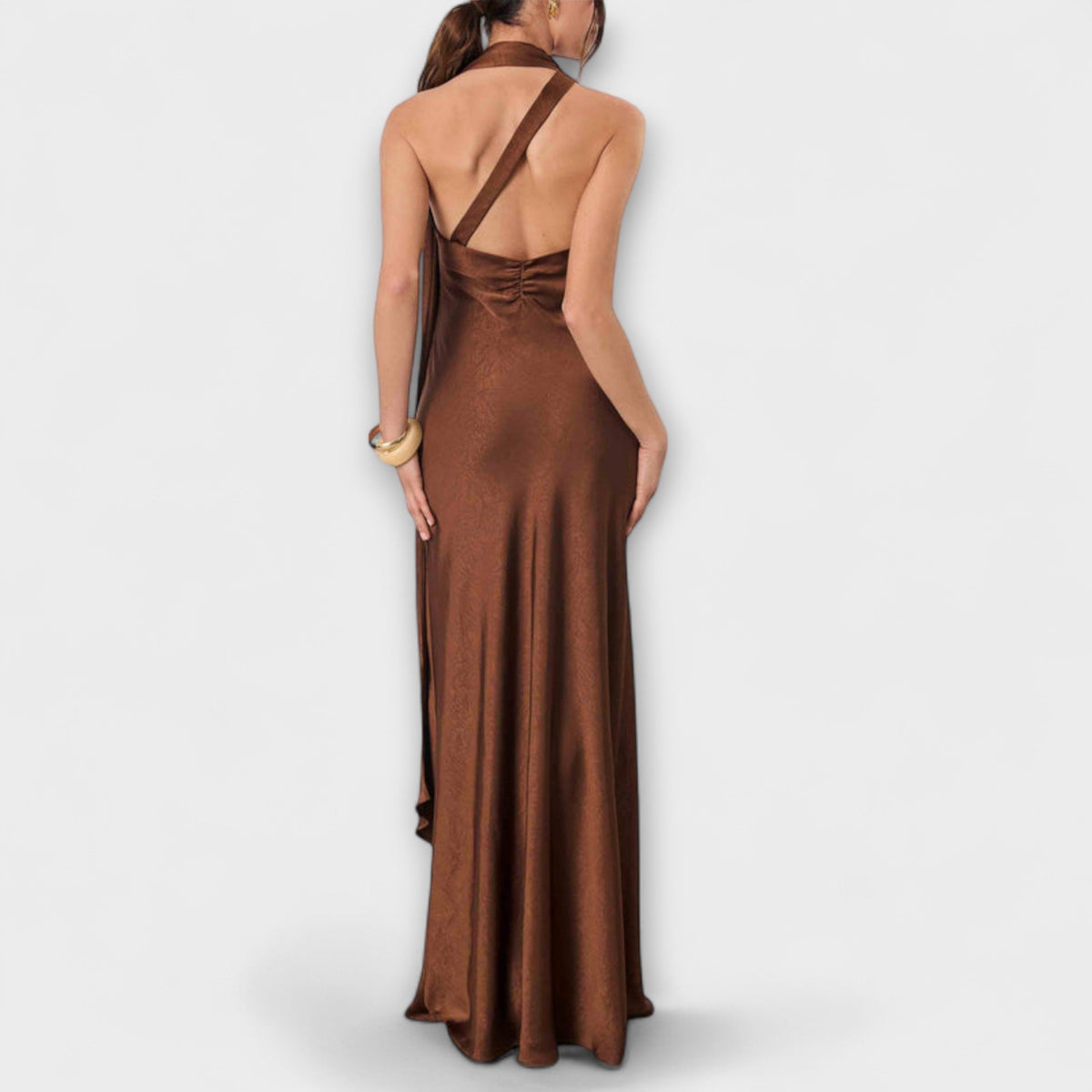 Azura - Vestido Maxi Chic en Satén
