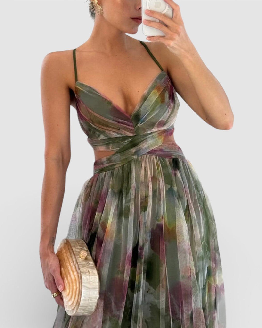 Jelena | Vestido maxi con estampado floral