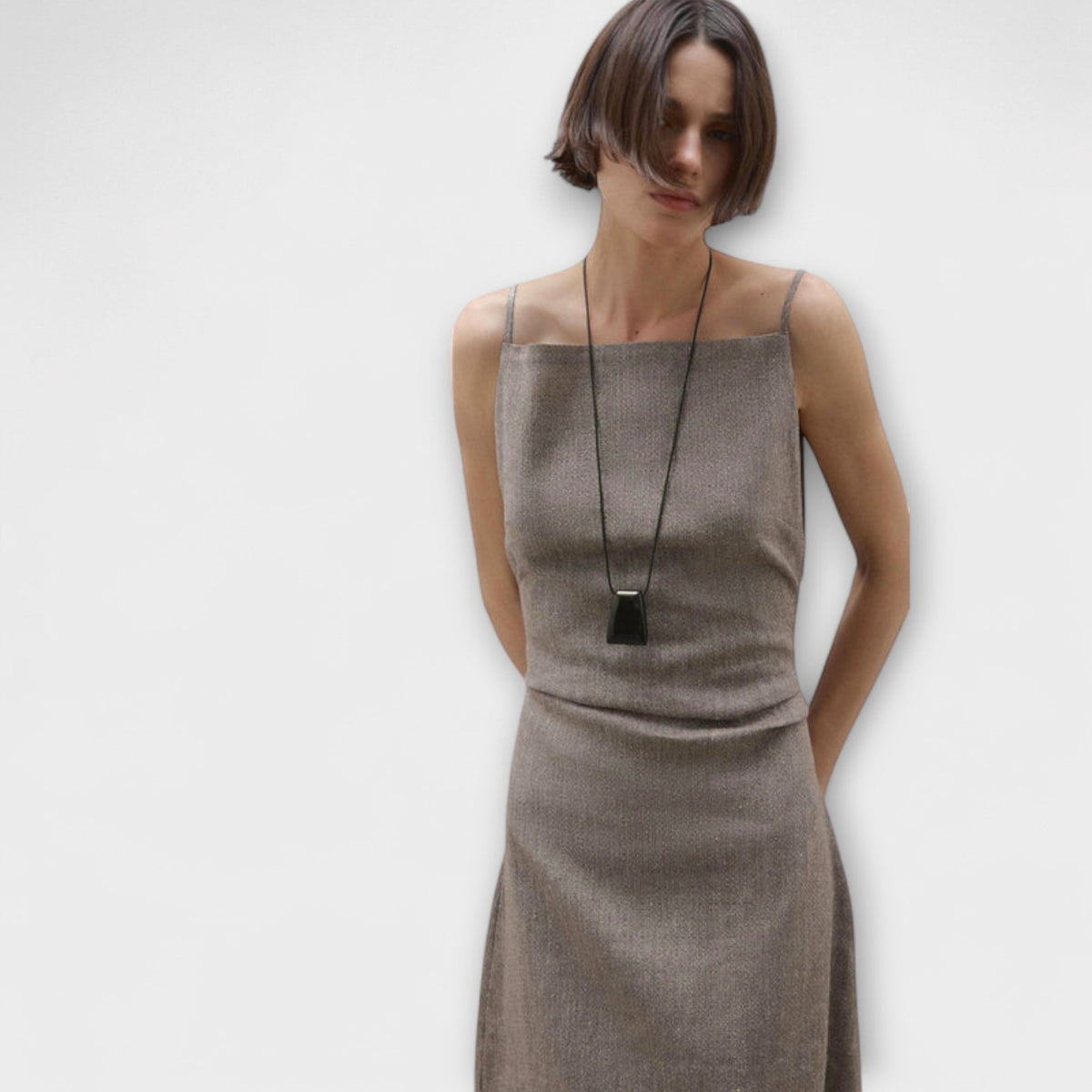 Clara - Vestidos maxi con volantes en mezcla de lino