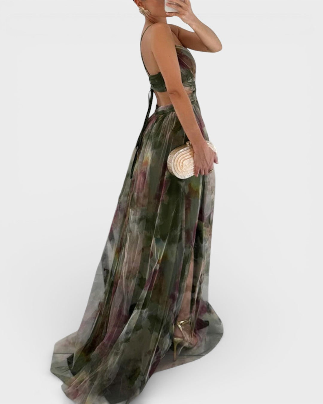 Jelena | Vestido maxi con estampado floral