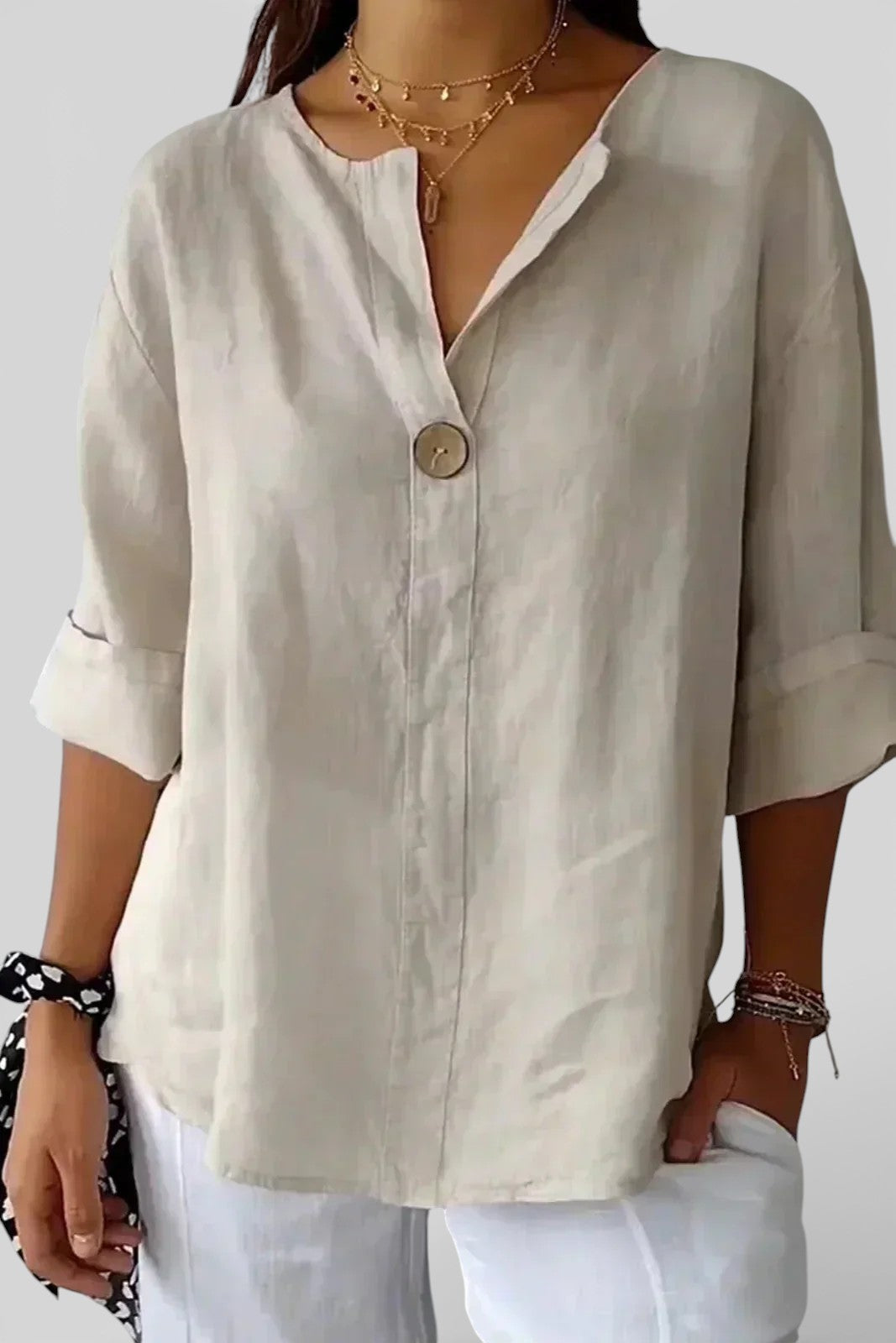 Tamara | Top de lino casual