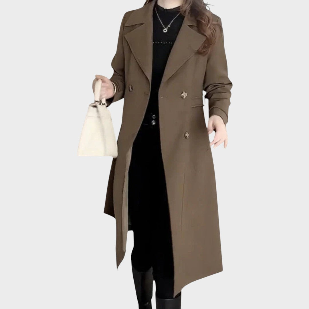 Luisa™ | Abrigo Largo con Botones