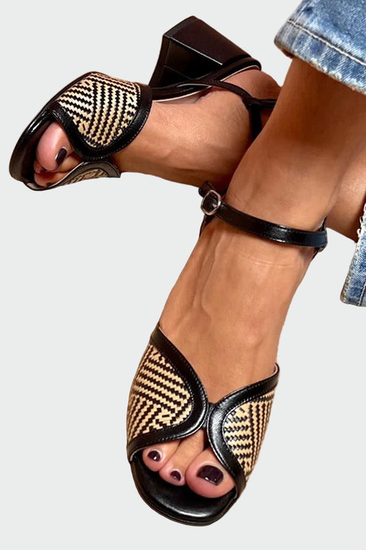 Sára Sandalias Elegantes Trenzadas a Mano con Correas Confortables