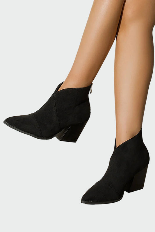 Kristýna Eleganti Zapatos de Ante con Tacón Alto