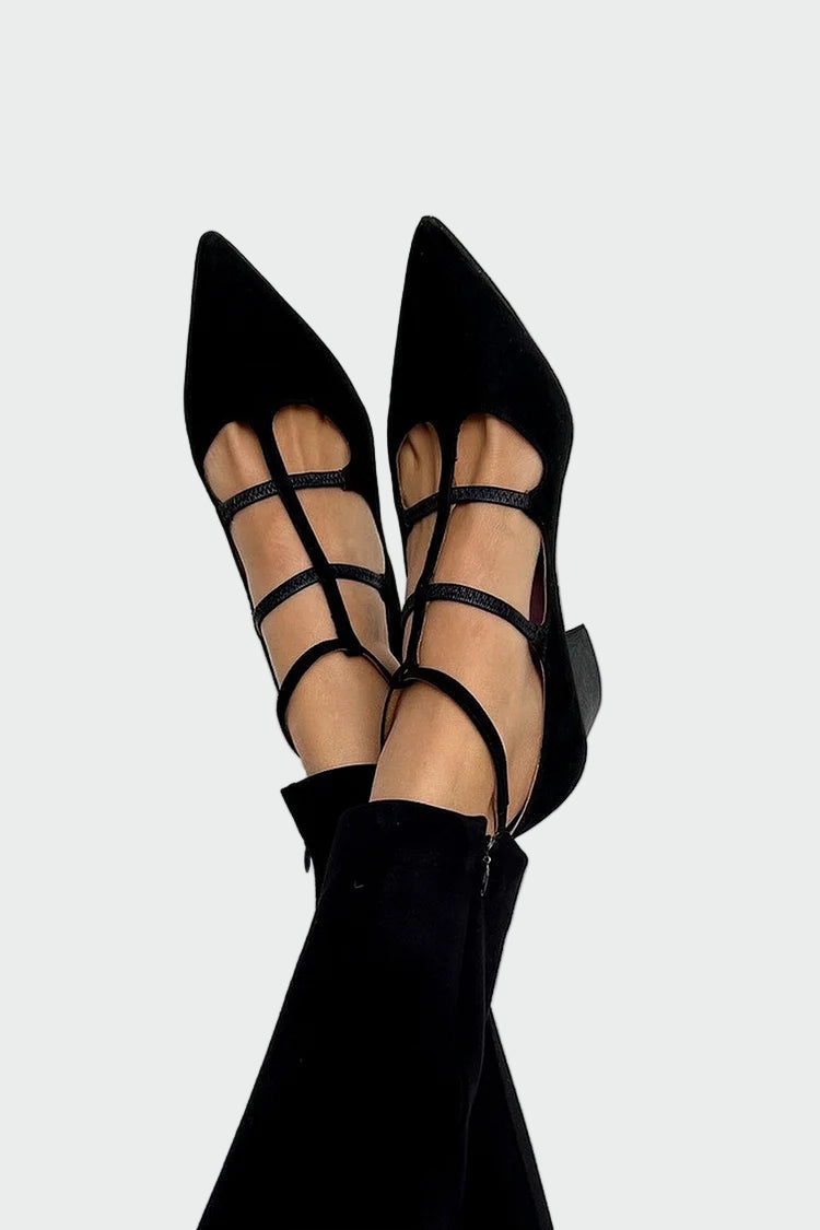Karolína Zapatos Elegantes con Tacones de Aguja y Correa