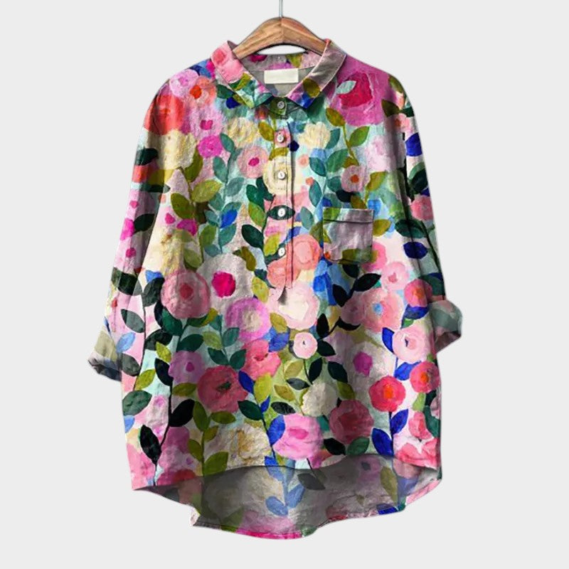 Lovina | Blusa premium con acabado de encaje