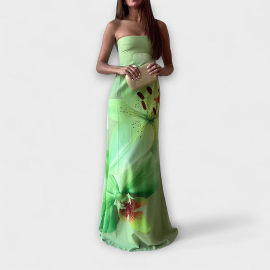 Zephyra - Vestidos Maxi con Hombros Descubiertos