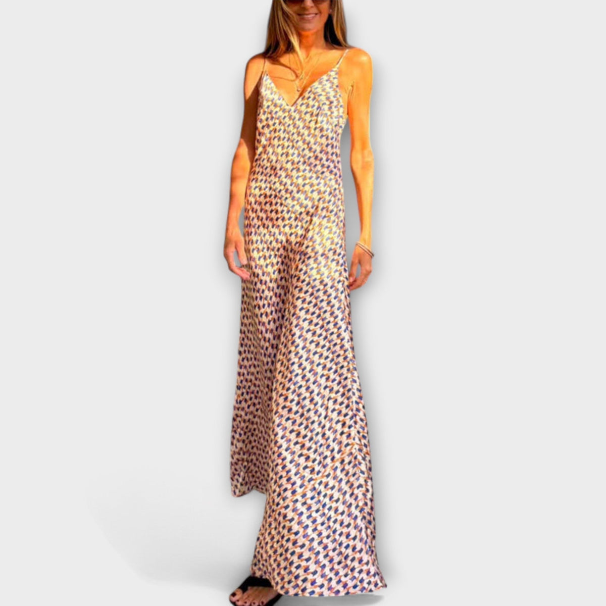 Tove - Vestidos maxi elegantes con motivo geométrico
