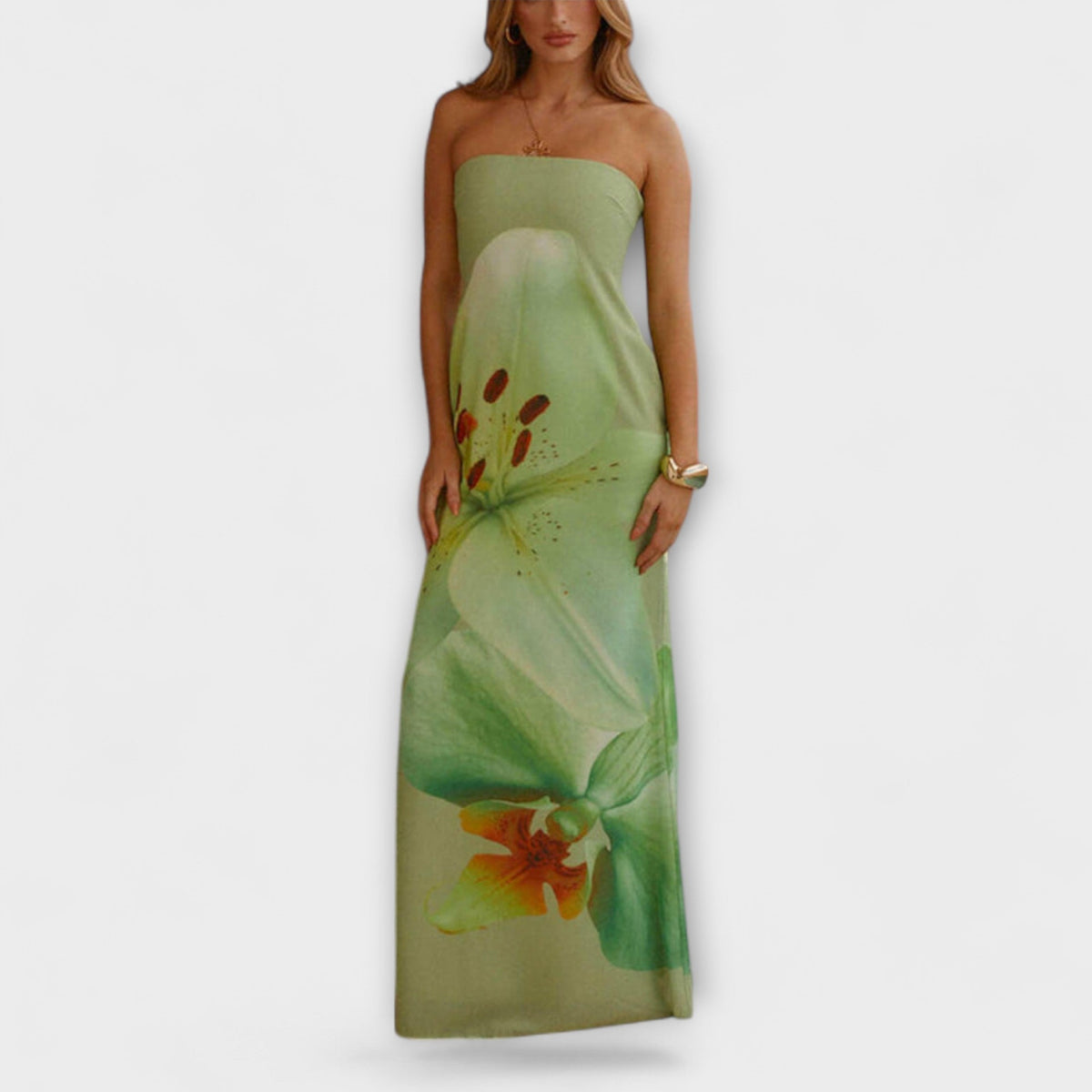 Zephyra - Vestidos Maxi con Hombros Descubiertos