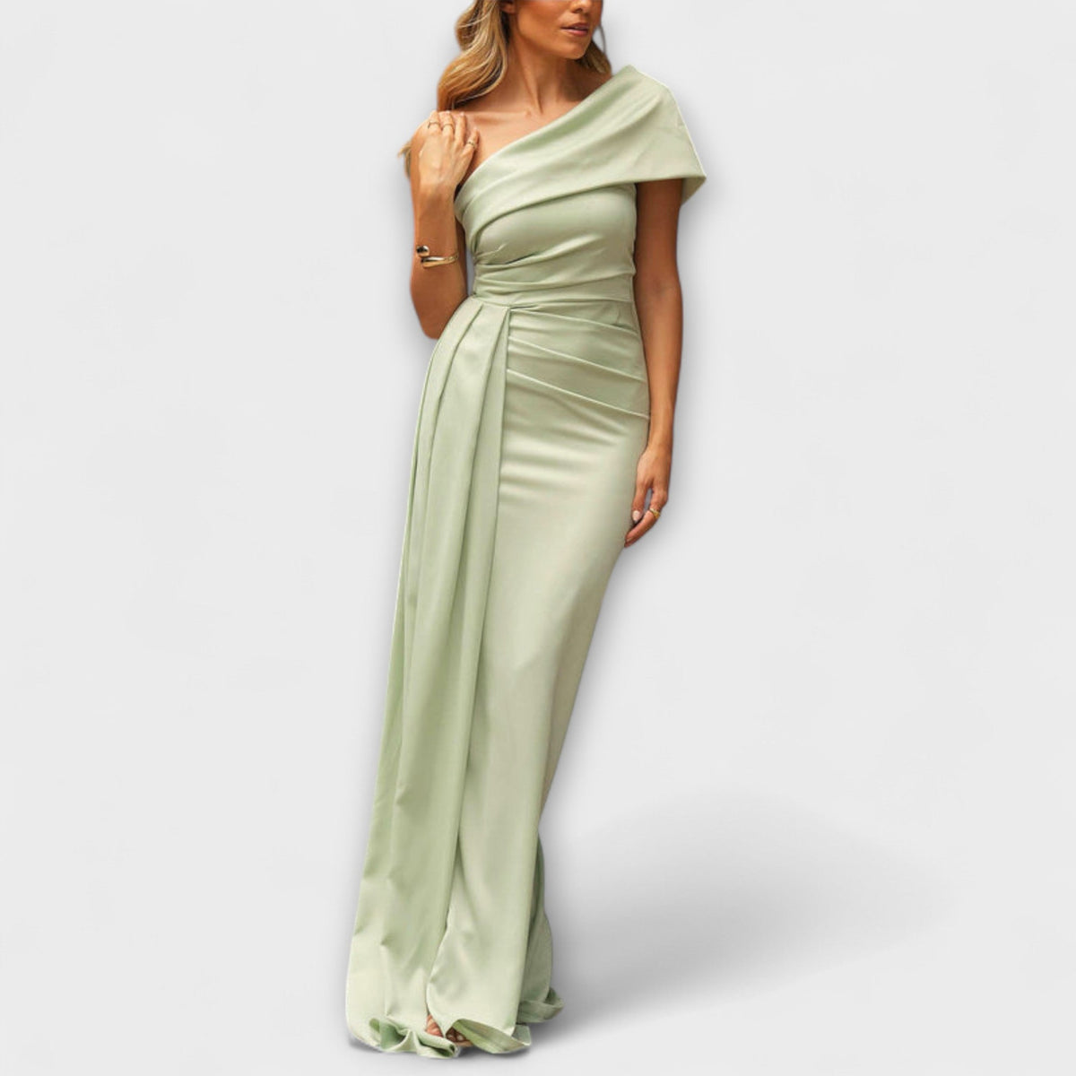 Bellamy - Vestidos maxi elegantes de un solo hombro