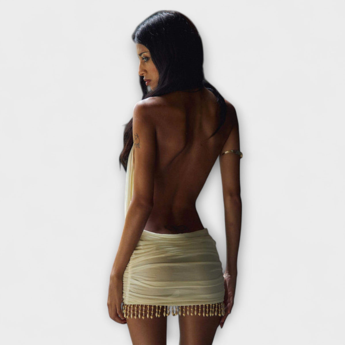 Kylie - Vestido Mini en Tejido Suave