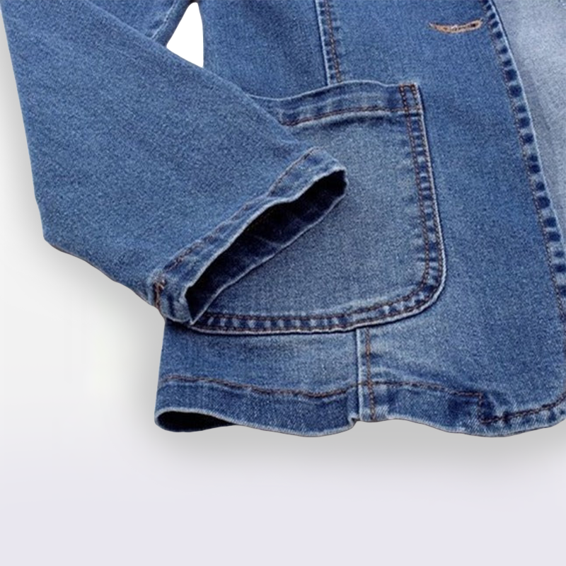 Sandra - Blazer en Denim Clásico