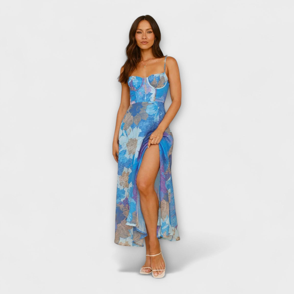 Audrey - Vestido de estampado floral para mujeres - Elegante y atractivo
