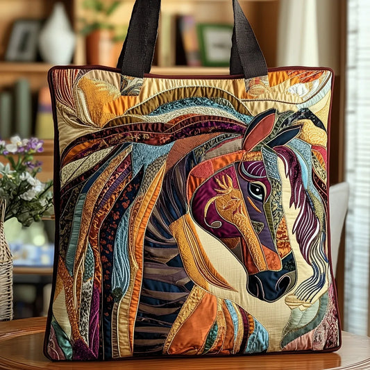 Caballo en Mosaico | Bolso Artesanal Acolchado