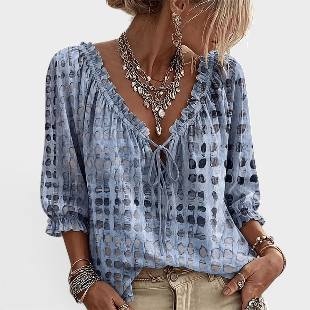 Beatrice | Blusa de Encaje con Escote en V