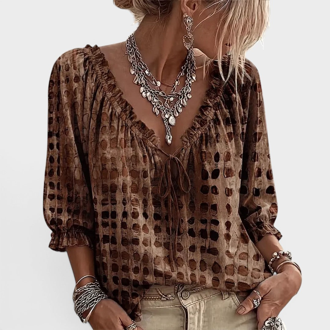 Beatrice | Blusa de Encaje con Escote en V
