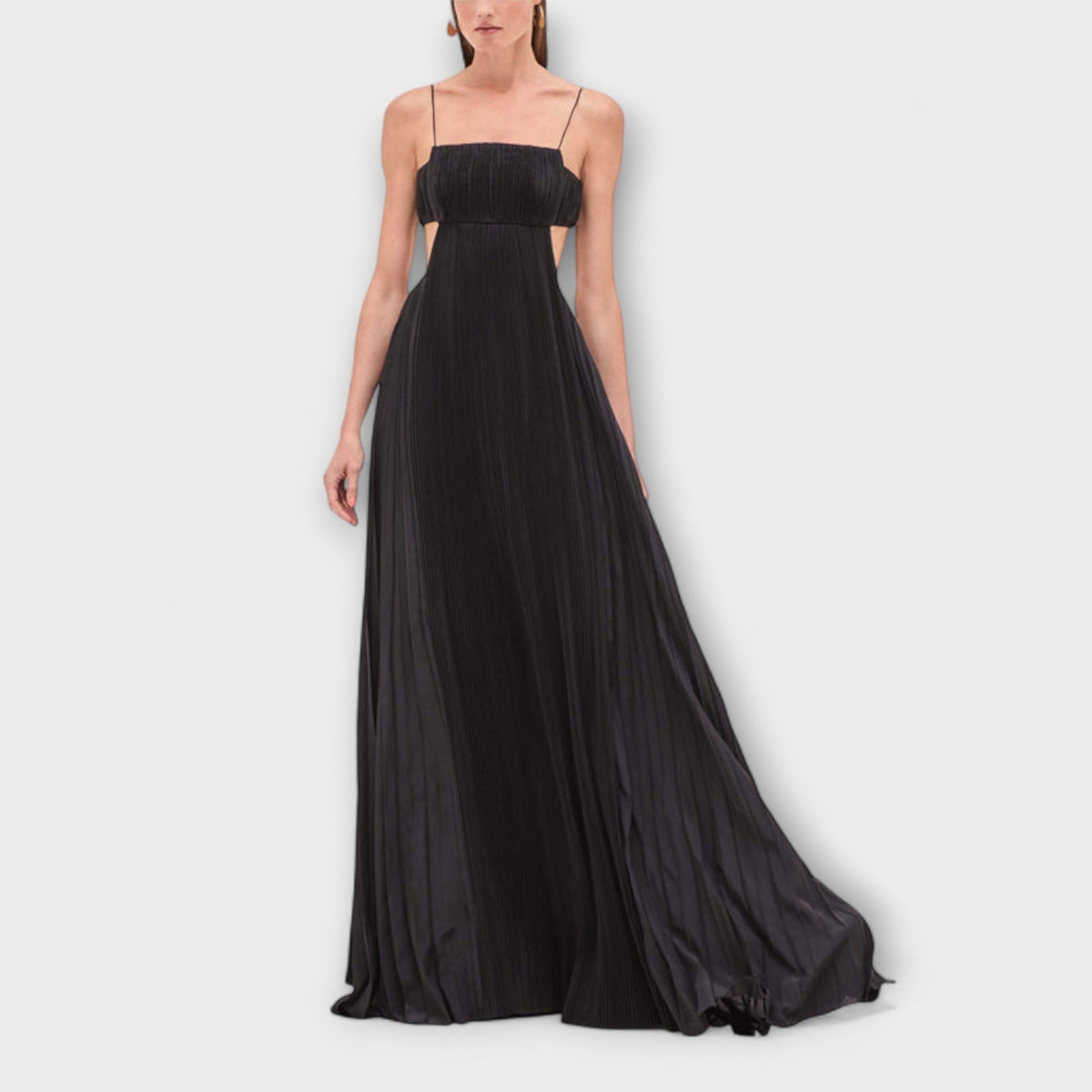 Mireille - Vestidos Maxi Elegantes con Pliegues y Cortes
