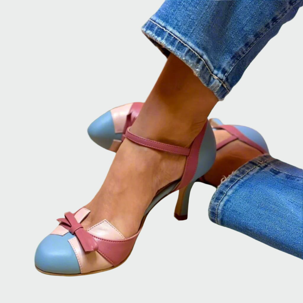 Karolína Zapatos de Noche Lujosos de Satén con Lazo