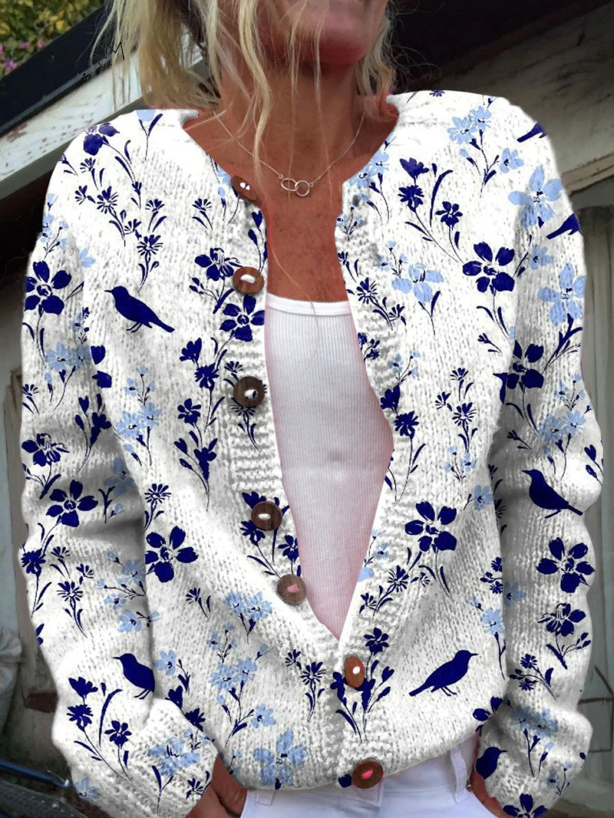 Verónica™ | Cárdigan Floral con Botones