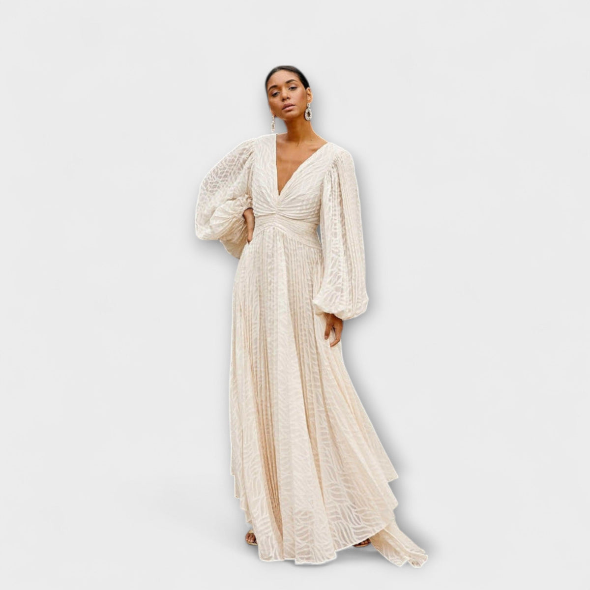 Elsa - Vestidos Maxi Crema de Alegoría
