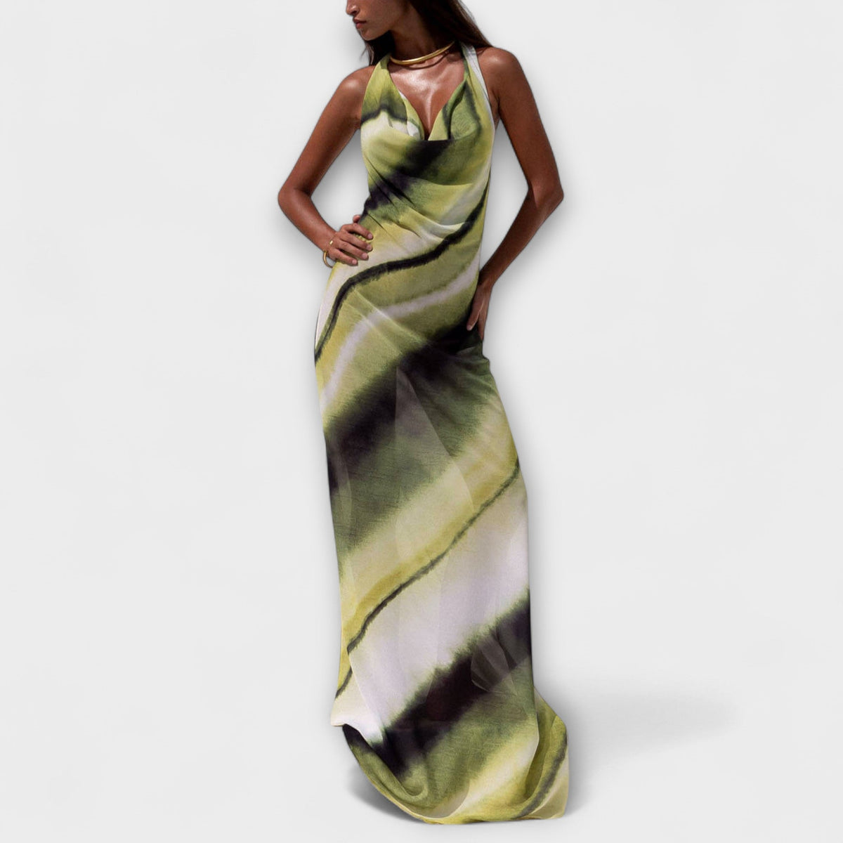 Vestidos maxi clásicos con degradé y tie-dye
