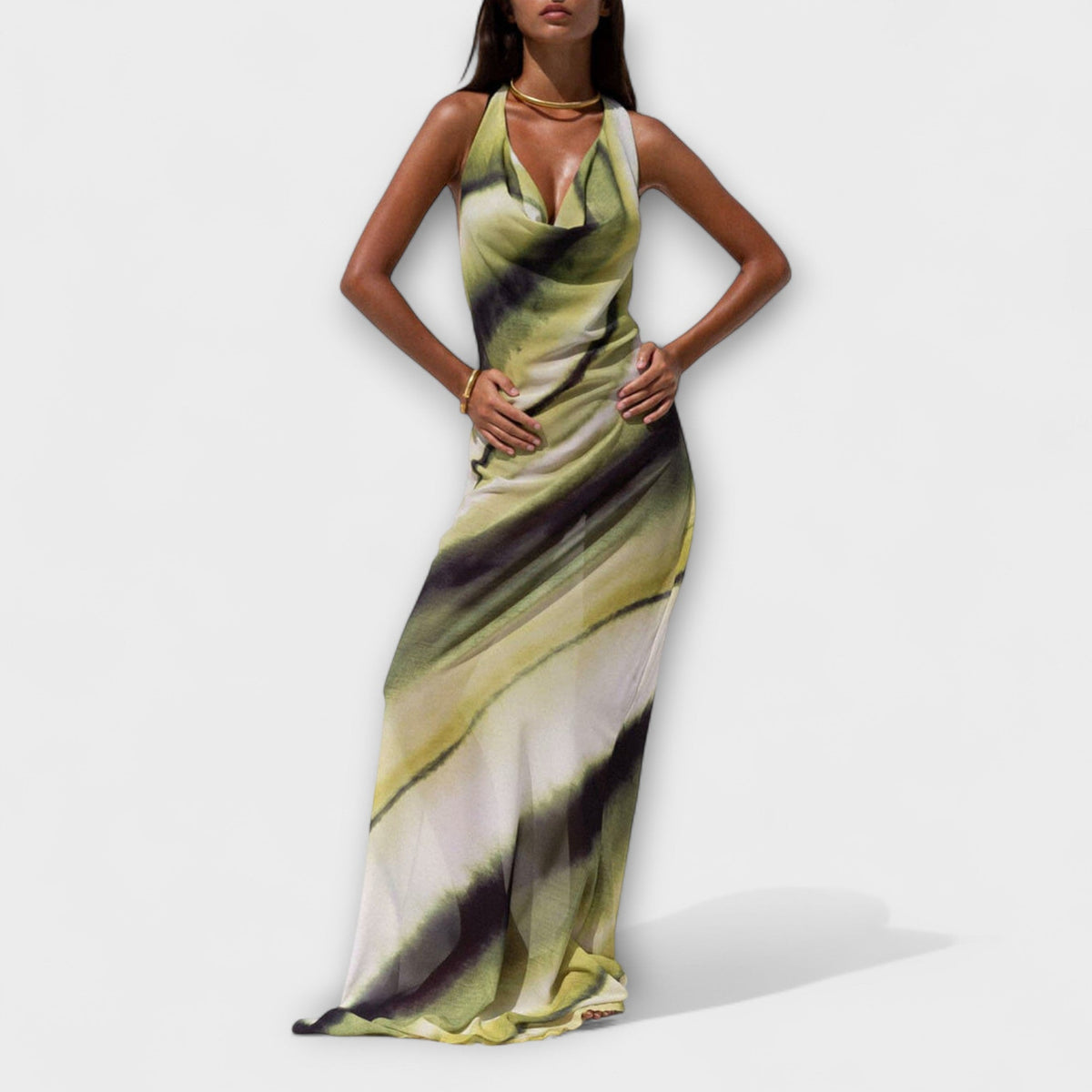 Vestidos maxi clásicos con degradé y tie-dye