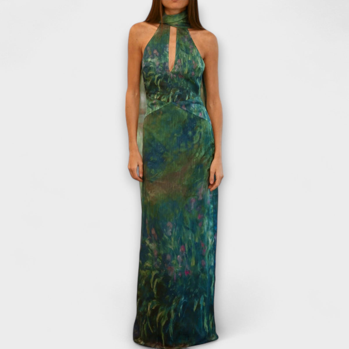 Maisie - Vestido Maxi Estampado Iris de Monet
