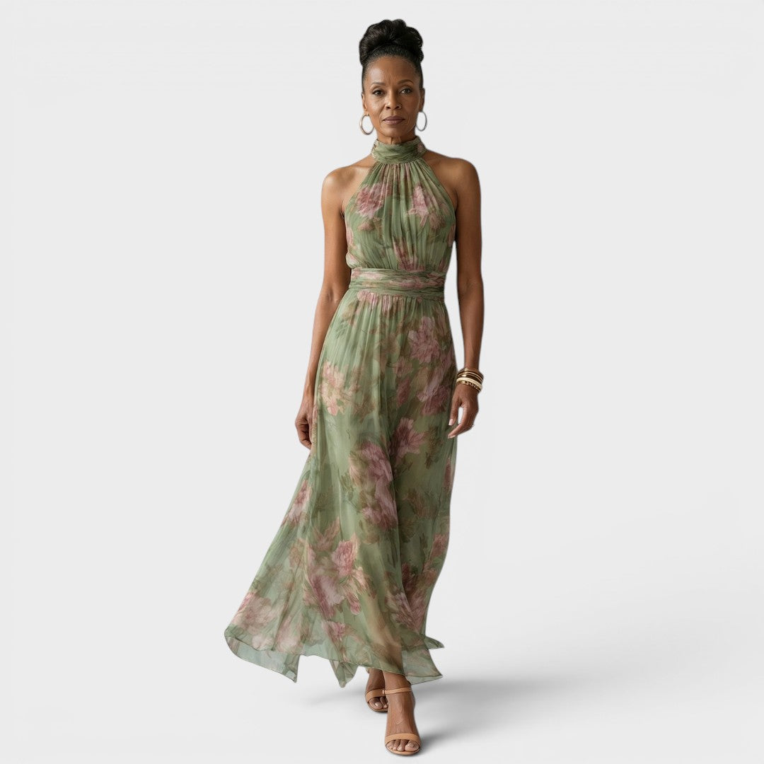 Mireille™ | Vestido midi elegante con escote americano
