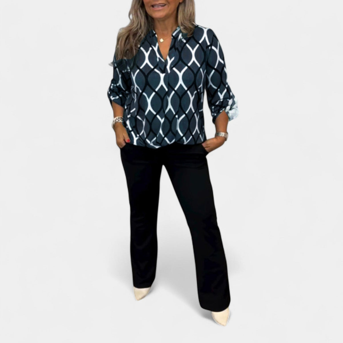 Petra – Blusa con motivo gráfico