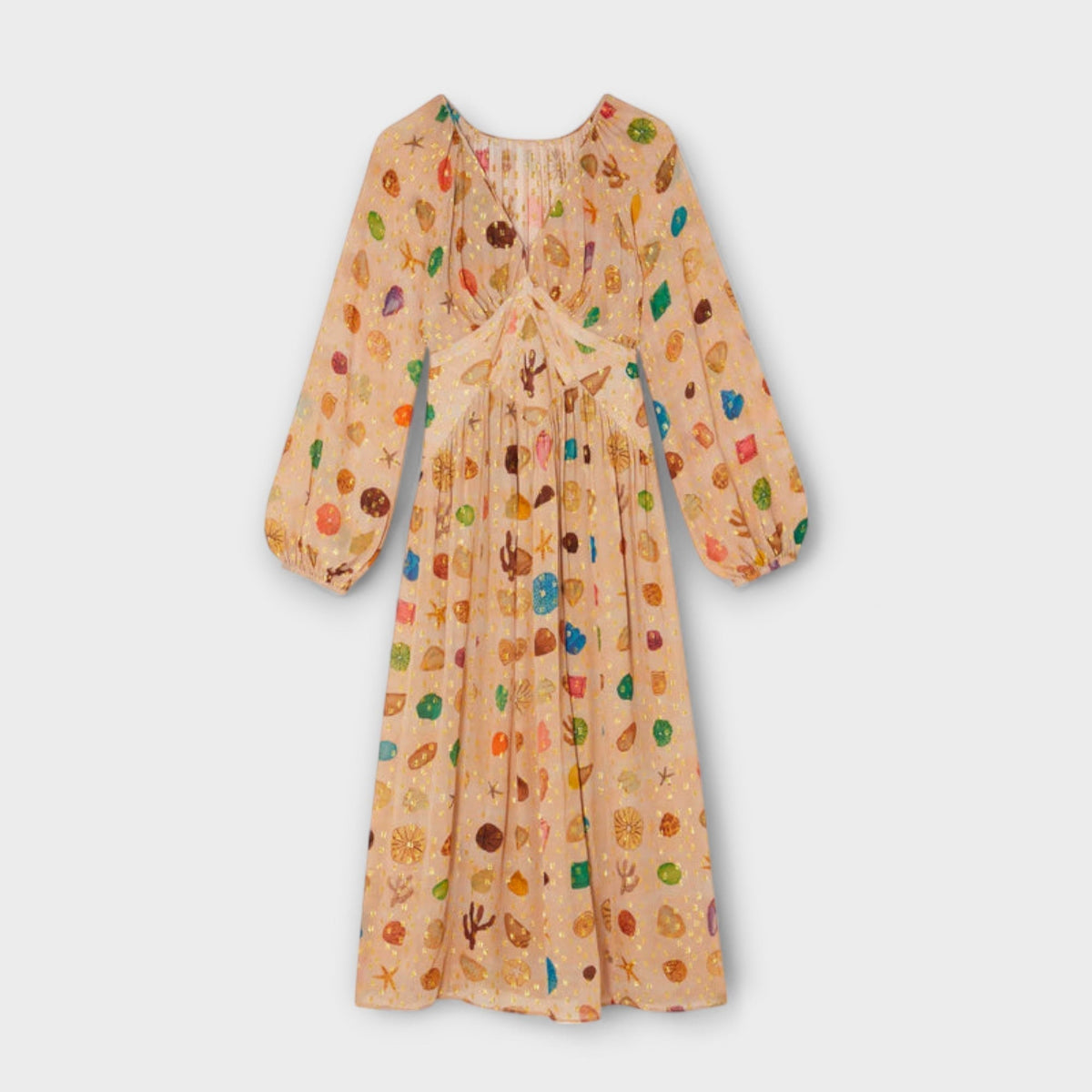 Lauren - Vestido Pequeño con Motivo de Conchas