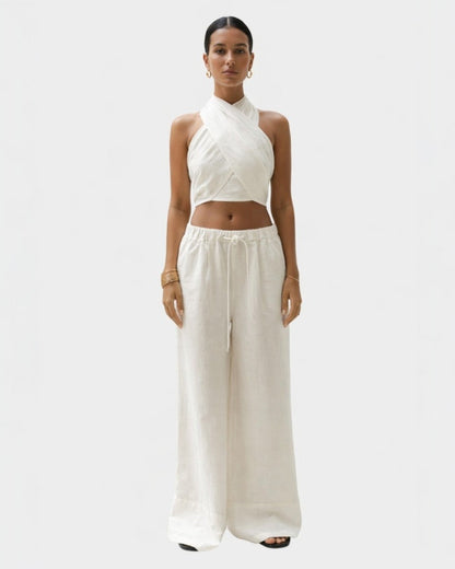 Louna | Conjunto sin tirantes con cuello halter