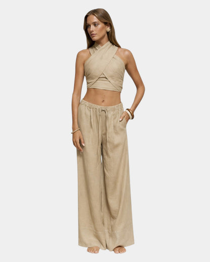 Louna | Conjunto sin tirantes con cuello halter