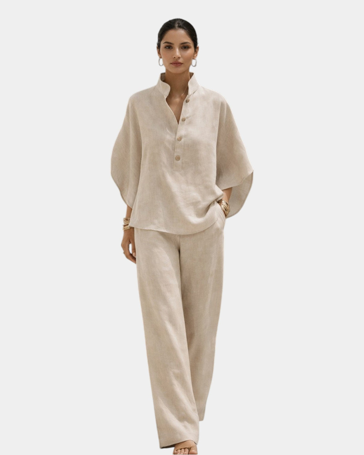 Brune | Conjunto de algodón de dos piezas