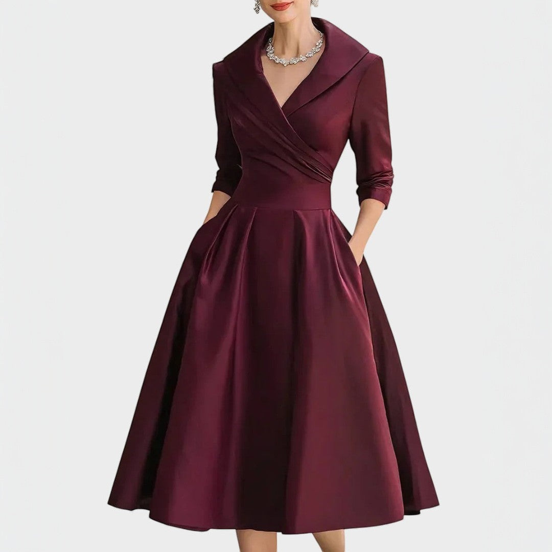 Clara | Vestido elegante de satén