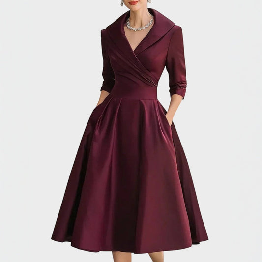Clara | Vestido elegante de satén