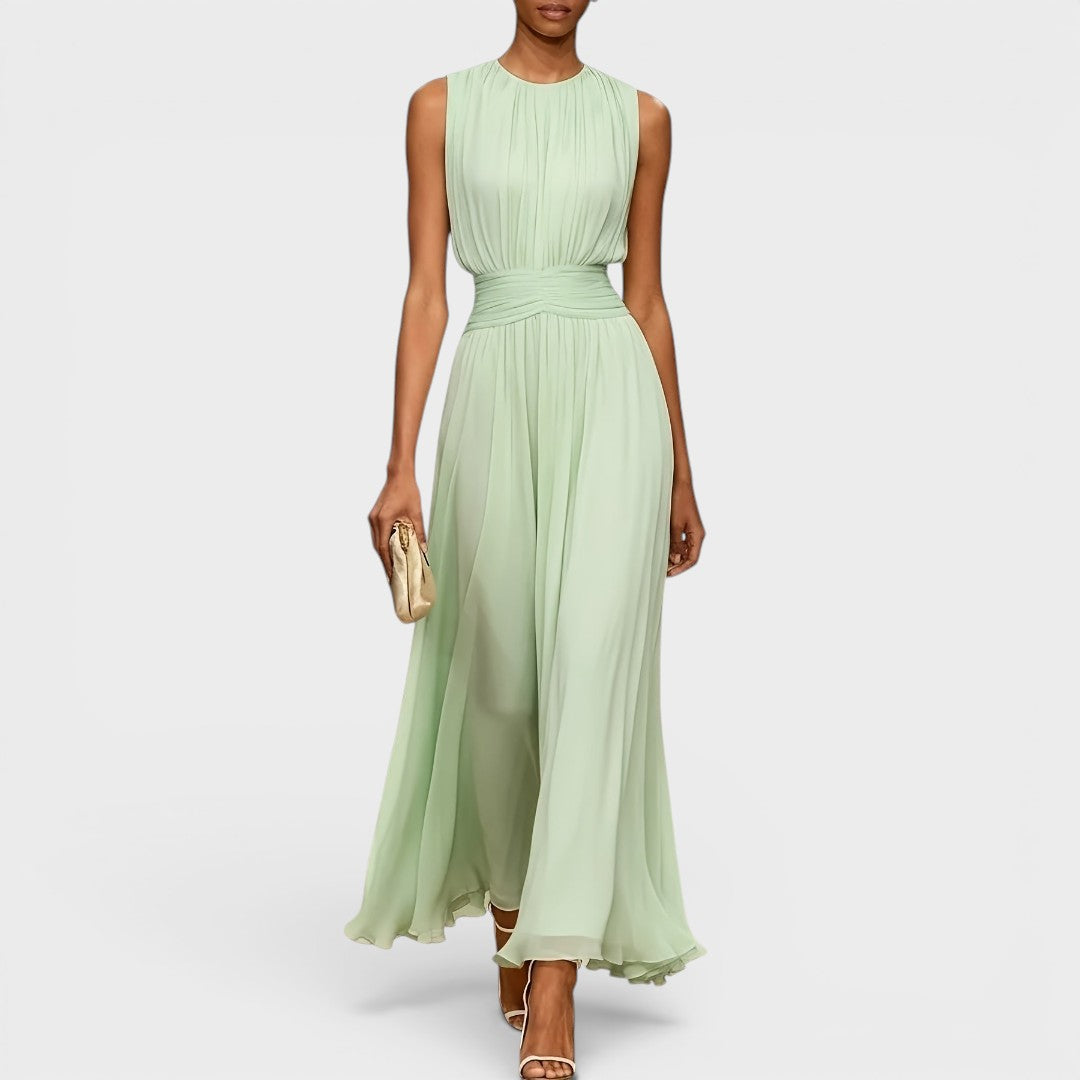 Charlotte | Vestido midi de chiffon elegante