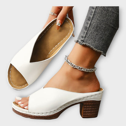 Sandalias de Tacón Alto y Abierto