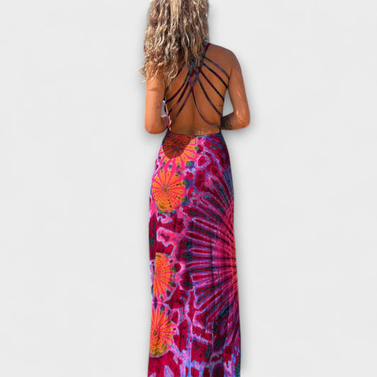 Ronja - El vestido maxi Tie-Dye impreso