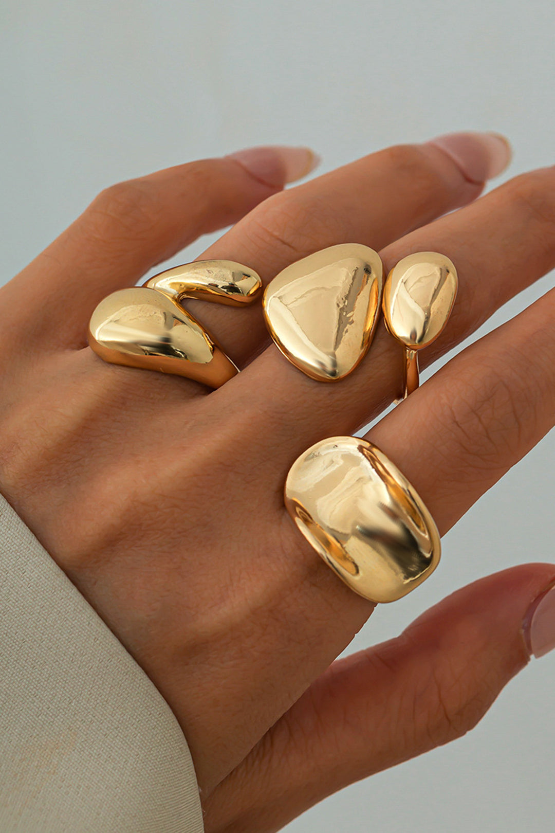 Anillos de Metal Irregulares