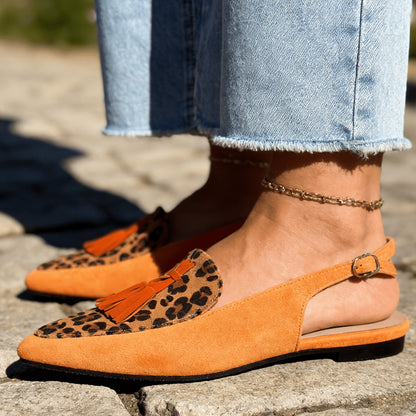 Marisa™ | Mules Slingback con Borlas