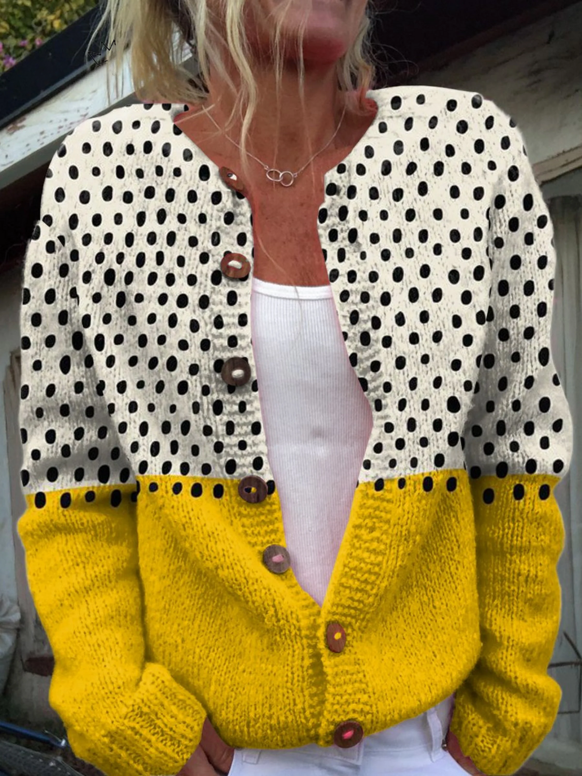 Juana™ | Cárdigan de Punto Vintage