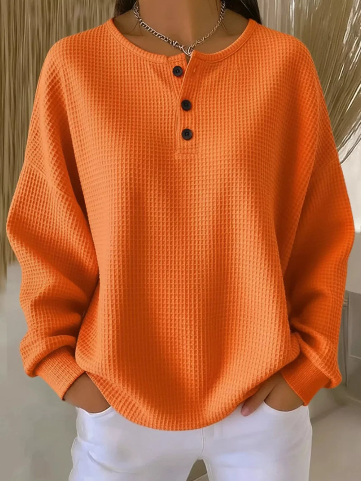 Adelina™ | Top de Tejido Waffle