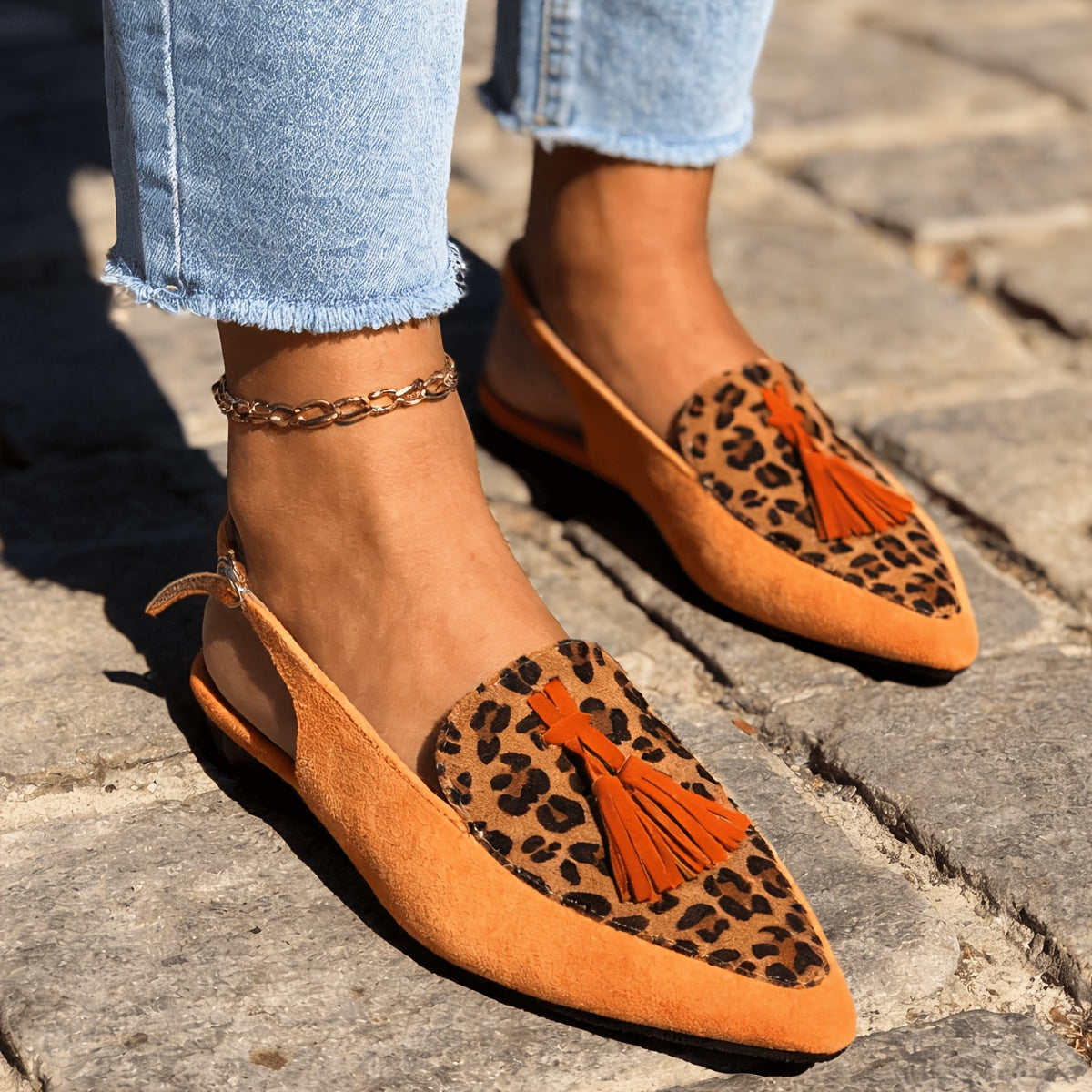 Marisa™ | Mules Slingback con Borlas