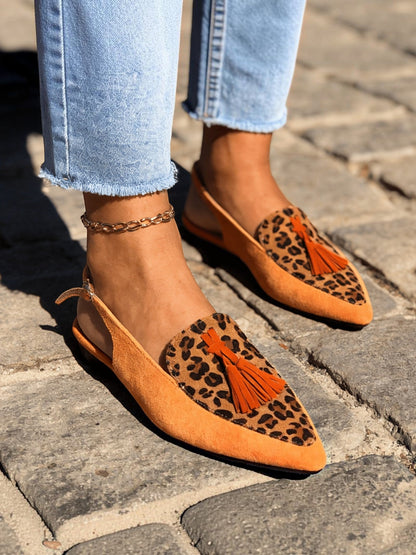 Marisa™ | Mules Slingback con Borlas